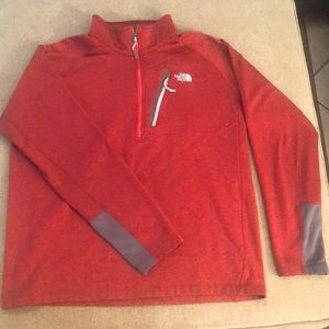 Long sleeve north face quarter zip pull over